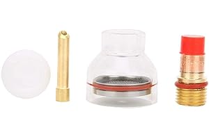 WP Torch Gas Lens Collet Glass Cup Set TIG Gas Lens Kit for WP-17/18/26 Welding Torch Accessories(2.4MM)