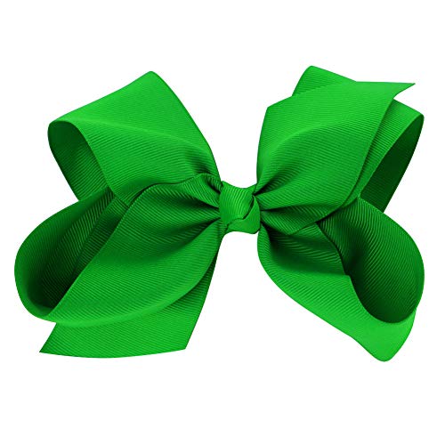 QingHan 4.5" Hair Bow Clips Grosgrain Ribbon Boutique bows For Girls Babies Teens Kids Toddlers Pack Of 20 - Thumbnail 4