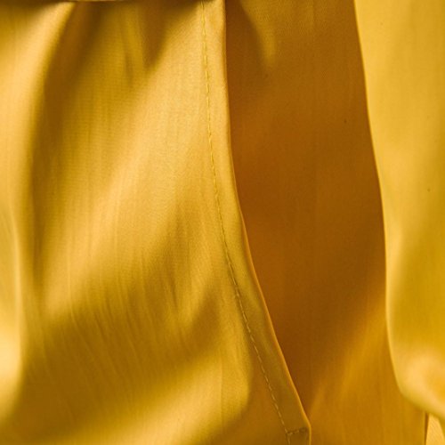 Forthery Men's Lightweight Breathable Windbreaker Pullover Jacket (Yellow, Tag XL= US L)