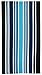 COTTON CRAFT - 5-Pack Striped Terry Beach Towels- 30x60 Inches - Absorbent Cotton - Assorted Family Set for Pool – 450 GSM - Each Towel Weighs 1.15 Lbs.