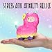 Adrian's Toy Box Original Winkin' Llama 4 Pack Sheep Alpaca Squishies Slow Rising Squeeze Scented Kawaii Stress Relief Toys