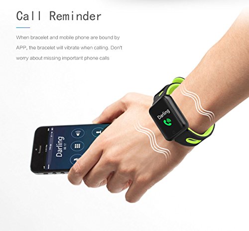 elecfan Health Tracker, Smartwatch with Heart Rate Blood Oxygen Sleep SNS Remind Electronic Wearable Travel Office Sports Activity Bracelet for iPhone X/7/8,Samsung Galaxy S9/Note 8,Grey