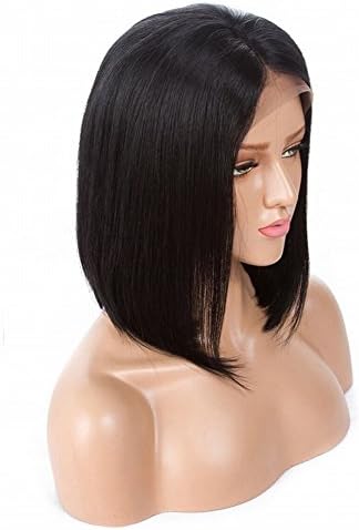 Human Hair Wig Brazilian Virgin Full Lace Wigs SMHair Straight Glueless human hair bob wigs for Black Women Human Hair Baby Hair with Pre Prucked Hairline 130% density 10inch On Sale.