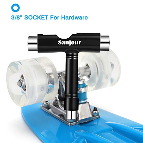 Sanjour Skate Tool Kit AllinOne Skate T Tool Kit w/ 8pcs 608RS