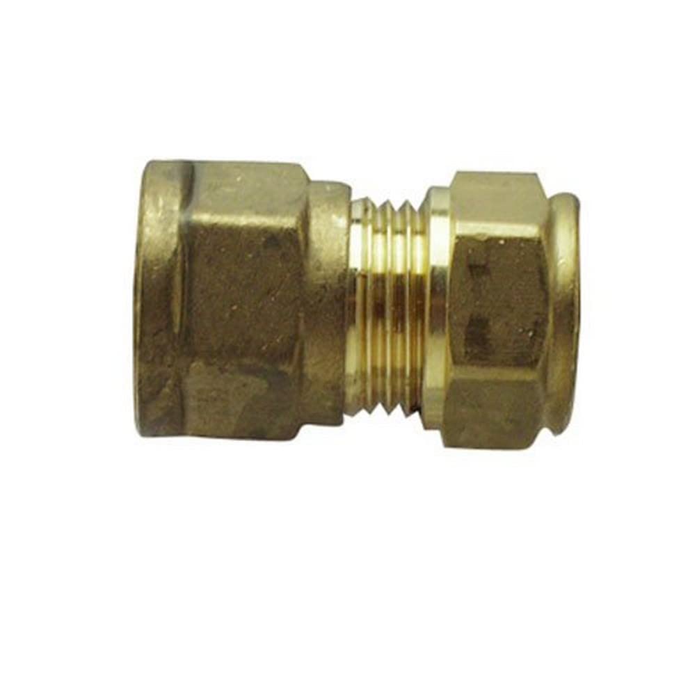 CORNAT TEC583226 Str.Press-Screw coupl. IT3/4 x15mm, Gold, 3/4 Zoll Innengewinde x Ø 15 mm