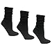 Luxury Divas Cotton 3 Pack Slouch Socks
