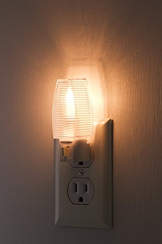 Lights By Night Manual On/Off Incandescent Night Light, Clear Shade (Pack of 2)