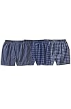Kingsize Men's Big & Tall 3-Pack Tagless Woven Navy Boxers, Assorted Tall-4Xl