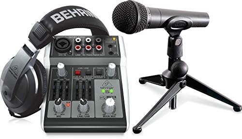 Podcastudio 2 USB Kit Podcast avec Mixeur, Micro et Casque