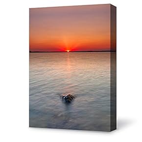 Canvas Wall Art for Living Room,Bedroom Home Artwork Paintings Coast and Horizon Ready to Hang - 12x18 inches