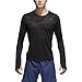 adidas Men's Running Response Long Sleeve Tee, Black, Large