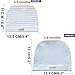 MMBABY 2 Packs of Infant Toddler Baby Unisex Cotton Soft Cute Lovely Newborn Kids Hat Beanies Caps (0-3 Months, M-Blue-BB0012)