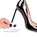 12 Pairs High Heel Protectors Heel Repair Caps Rubber Heel Stoppers Covers to Repair Shoe Reduce Noise Perfect for Any Wedding or Event Protecting Heels from Grass, Gravel, Bricks, and Cracks (4 Size)