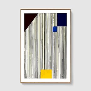 Framed Home Artwork Lines Art for Living Room Bedroom