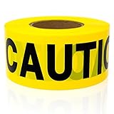 Premium Yellow Caution Tape - STRONGEST & THICKEST - 3