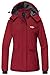 Wantdo Women's Waterproof Ski Jacket Warm Winter Coat Windproof Snow Coats Warm Fleece Raincoat