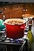 Le Creuset Enamel-on-Steel 6-Quart Covered Stockpot, Cerise (Cherry Red)