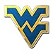 FANMATS 60573 West Virginia Mountaineers Heavy Duty Aluminum Embossed Color Emblem, Auto Emblem Decal