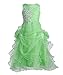 FAIRY COUPLE Girl's Organza Ruffle Flower Girl Pageant Communion Dress K0073