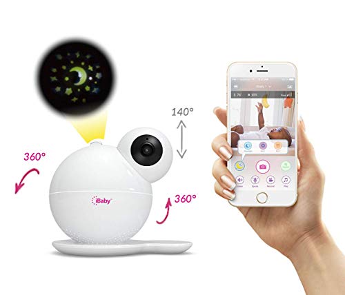 iBaby M7 Premium WiFi Baby Monitor 1080P Wireless Infant Video Camera, Night Vision, Motion and Cry Alert, with Temperature & Humidity Sensors, Air & CO2 Sensors - Thumbnail 2