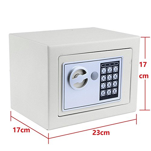 image for Flyerstoy Digital Electronic Safe Security Box Fireproof Wall-Anchorin