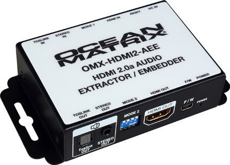 Ocean MatrixOMX-HDMI2-AEE 4K HDMI 2.0 Audio Extractor and Embedder
