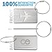 CE Luggage Tags *3 Units* Travel Suitcase Bag tag, Stainless Steel. 1-Year Warranty.