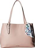 Nine West Women's Deanna Satchel with Scarf Pretty Pink/Snow Petal Multi One Size