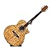 Angled Guitar Wall Hanger Display for Acoustic and Thick Body Guitars - Classic Oak