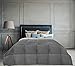 Utopia Bedding Micromink Sherpa Fleece Twin Comforter Set with 1 Pillow Sham, Plush and Warm Bedding Comforter Sets, Down Alternative Comforter, Ultra Soft and Cozy Comforter Set (Twin, Grey)