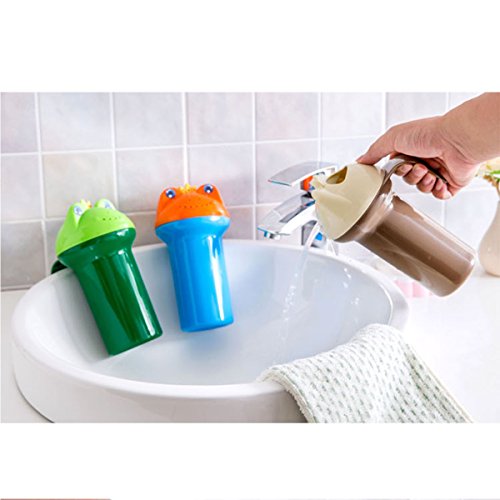 MonLiya Cartoon Bath Tear-Free Waterfall Rinser Child Shampoo Rinser Shower Cup Baby Wash Hair Bath Shower Eye Shield Sprinkler - Thumbnail 2