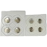 Cross Key ABXY Button Membrane Button Stickers Conducting for Nintendo 3DS New 3DS XL LL Controller (for 3DS)