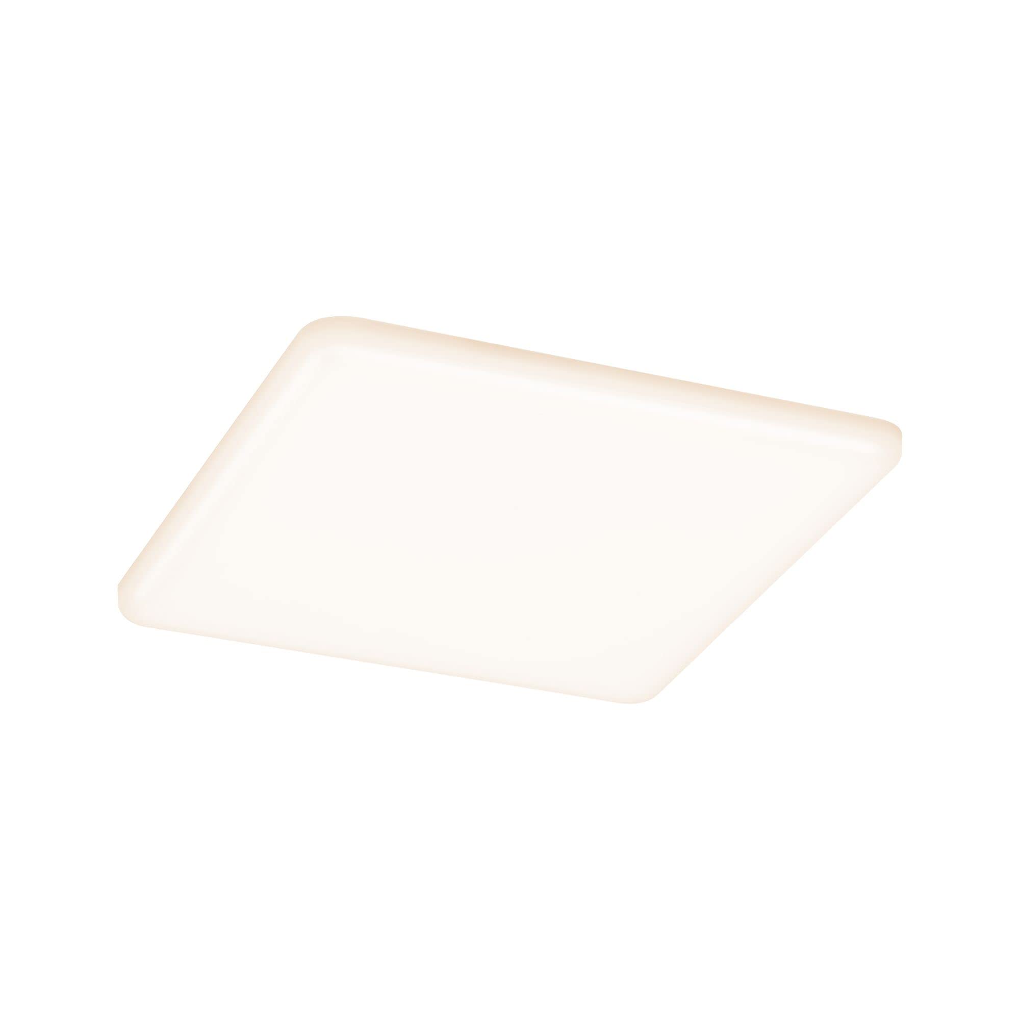 Paulmann 93061 Veluna VariFit LED panel recessed luminaire IP44 3-step dim 185x185mm rectangular incl. 1x17W ceiling luminaire satin plastic 3000K