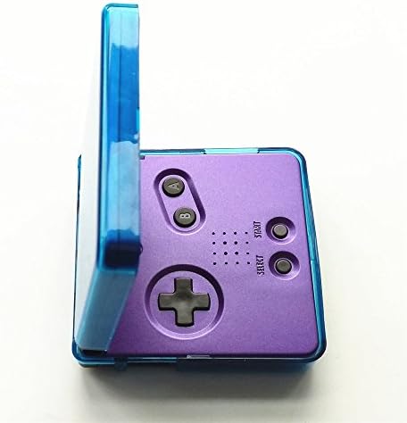 New Upper and lower lid Plastic Protective Cases For Nintendo GBA SP Gameboy Advance Sp Console-Clear Blue