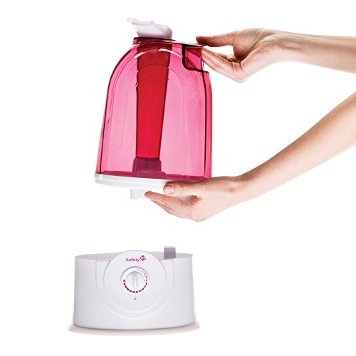 Safety 1st Ultrasonic 360 Degree Cool Mist Humidifier, Pink