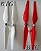 BTG 8PCS Upgrade Specular Reflection 9450 Self-tightening Self-locking Propellers Props for DJI Phantom 3 Professional Pro Advanced Standard XIRO ZERO Xplorer Red & White
