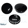 SeaLux-Marine-Boat-Black-2-58-INCH-PLASTIC-BOAT-CENTER-STEERING-WHEEL-CAP-for-Boat-Destroyer-Steel-Wheels