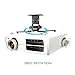 QualGear PRB-717-Blk Ceiling Mount Projector Accessory,Black Mount