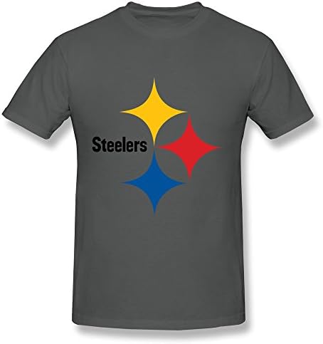 LOTSHIRT Men's Steelers Logo T-shirt Size XXL DeepHeather