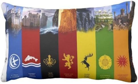 Game of Thrones Pillow case Twin sides Pillowcase cover king size 20 x 36 by 12art