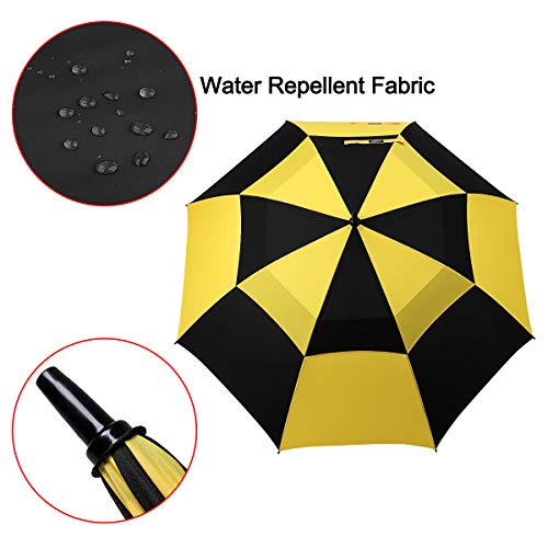image for G4Free 68 Inch Automatic Open Golf Umbrella Double Canopy Extra Large 