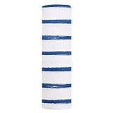 aden + anais swaddle single, navy beach stripe