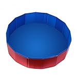 Fuloon Foldable PVC Pet Swimming Pool Bathing Tub Bathtub Dog Cats Washer 32inch.D x 8inch.H