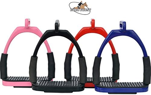 Eurofront Pvt Ltd OFFSET EYE FLEXI SAFETY IRON STIRRUPS OPTIMUM LEG POSITION
