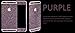 Furivy Luxury Bling Crystal Diamond Screen Protector Film Sticker for Iphone 6 4.7'' (Purple)