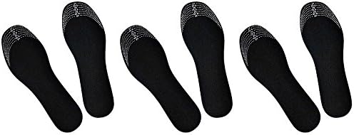 3 Pairs of Wetness and Odor Absorbing Activated Charcoal Shoe Insoles to Naturally Kill Off Smelly Cause