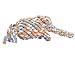 EXPAWLORER Cotton Dental Teaser Puppy Pet Chew Rope Toys for Small Dog Biting 11-inch,Assorted Color Elephant