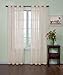 Curtain Fresh Arm and Hammer Odor Neutralizing Sheer Curtain Panel, 63L x 59W in., Ivory