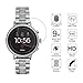 Orzero (4 Pack) For Fossil Women's Gen 4 Q Venture HR Smartwatch Tempered Glass Screen Protector (Upgraded), 2.5D Arc Edges 9 Hardness HD Anti-Scratch Bubble-Free (Lifetime Replacement)
