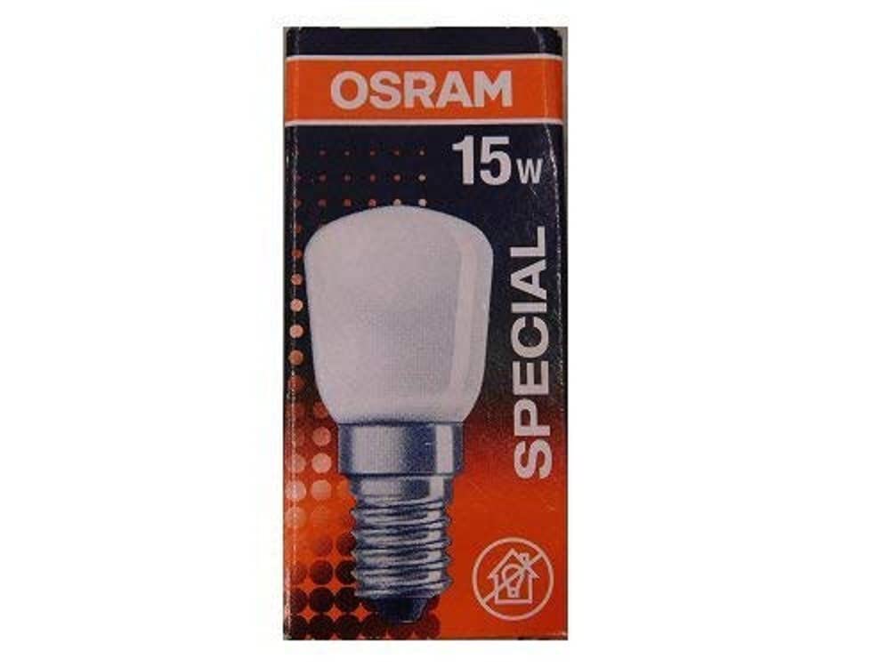 OSRAM Sewing Machine Light E14 Special T / 15W / Suitable as a Refrigerator Light / 2700K - Warm White/dimmable, matt